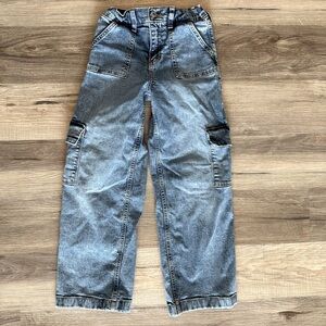Abercrombie Kids High Rise Wide Leg Jean